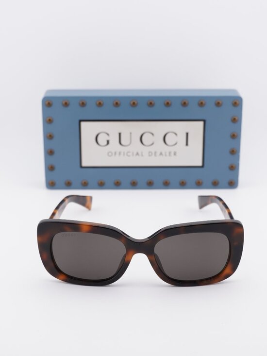 Gucci GG1979SK 002 Rectangle Sunglasses - Havana/Grey main image 10